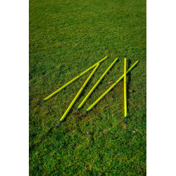 Lot de 5 piquets de slalom blancs ou jaunes
