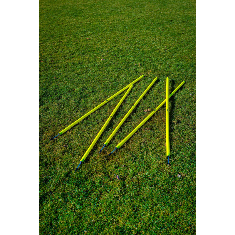 Lot de 5 piquets de slalom blancs ou jaunes
