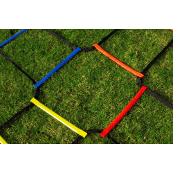 Lot de 4 échelles d’agilité combinables rouge orange bleu jaune
