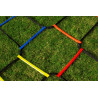 Lot de 4 échelles d’agilité combinables rouge orange bleu jaune