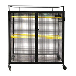 Cage mobile de rangement pour matériel sportif