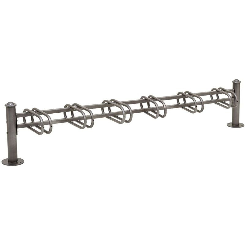 Support de cycles en métal peint 3 à 12 places extensible