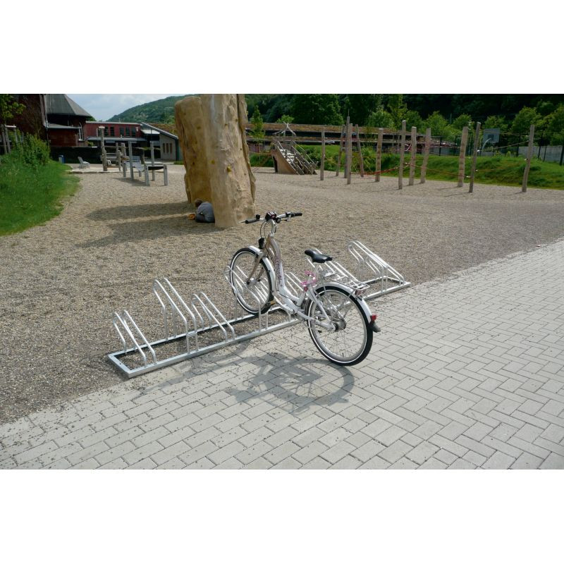 Râtelier 2 à 6 vélos avec alternance haut bas Schake
