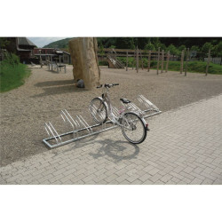 Râtelier 2 à 6 vélos avec alternance haut bas Schake