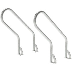 Lot de 2 arceaux antivol galva pour box à vélos Procity Berlin