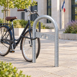 Support vélo en U avec picto cycle