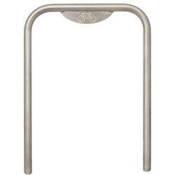 Arceau cycle inox en U avec picto vélo