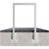 Arceau d'appui pour vélos en tube carré 6 x 6 cm Schake