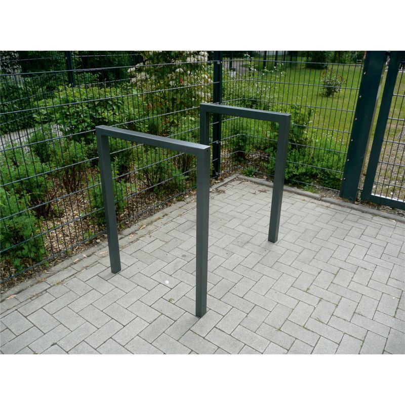 Arceau d'appui pour vélos en tube carré 6 x 6 cm Schake
