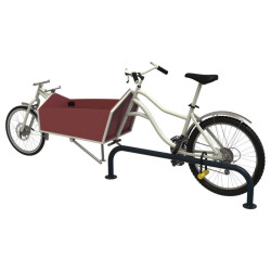 Rangement vélo cargo en galva