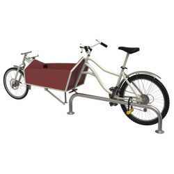 Rangement vélo cargo en inox