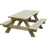 Table banc junior en bois de pin Turin - Loisirs Aménagements