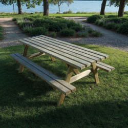 Table pique nique en pin Fougère - Longueur 150 ou 200 cm