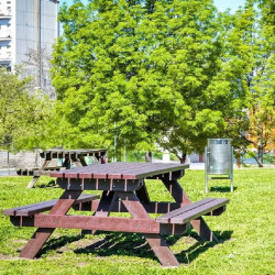 Table pique nique en plastique recyclé - Pik