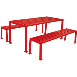 Table de pique-nique Silaos acier