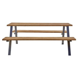 Mottez M517S - Lot de 2 pieds pour table de pique-nique