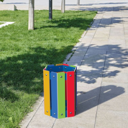 Corbeille Arc en ciel pour établissement scolaire