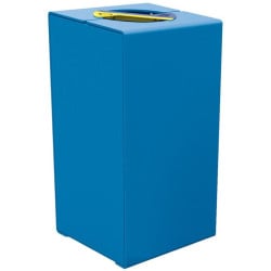 Corbeille Kub tri séléctif 60 litres tout acier ou en bois