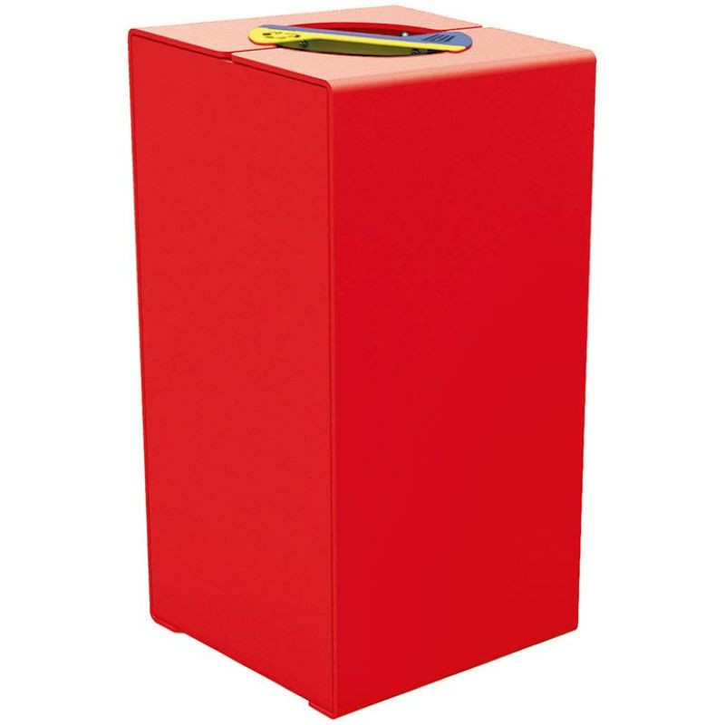 Corbeille publique tri sélectif en bois 40 litres