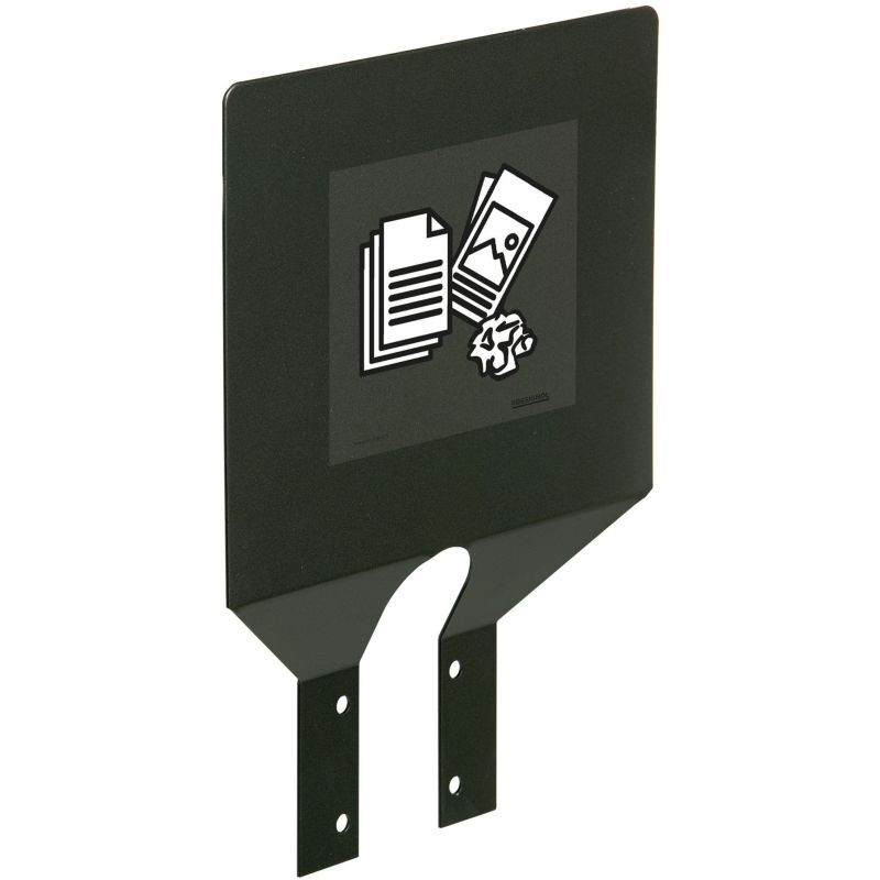 Plaque signalétique tri sélectif pour support sac Rossignol