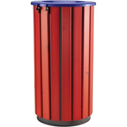 Poubelle extérieur en bois avec tête entonnoir - Zeno Bois Access