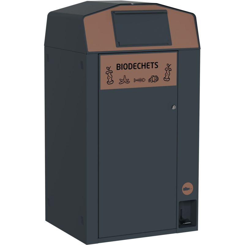 Point de collecte extérieur Biodéchet + conteneur 120 / 240 litres
