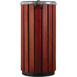 Poubelle extérieur en bois avec couvercle - Zeno Bois Protec