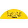 Lot de 2 stickers tri sélectif pour poubelle Collec