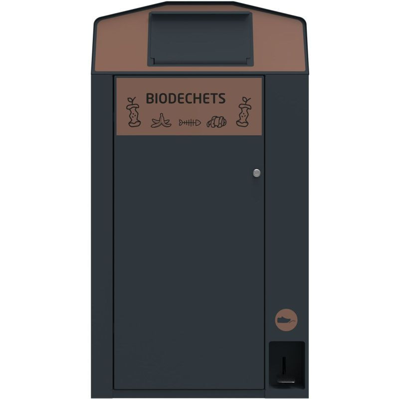Point de collecte extérieur Biodéchet + conteneur 120 / 240 litres