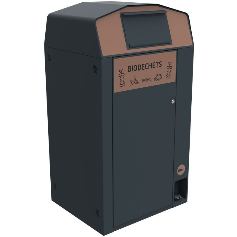 Point de collecte extérieur Biodéchet + conteneur 120 / 240 litres