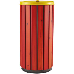 Poubelle extérieur en bois avec couvercle - Zeno Bois Protec