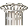 Poubelle inox 1 flux pour extérieur Rossignol Tulipe