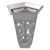 Poubelle en inox Polygone de ville