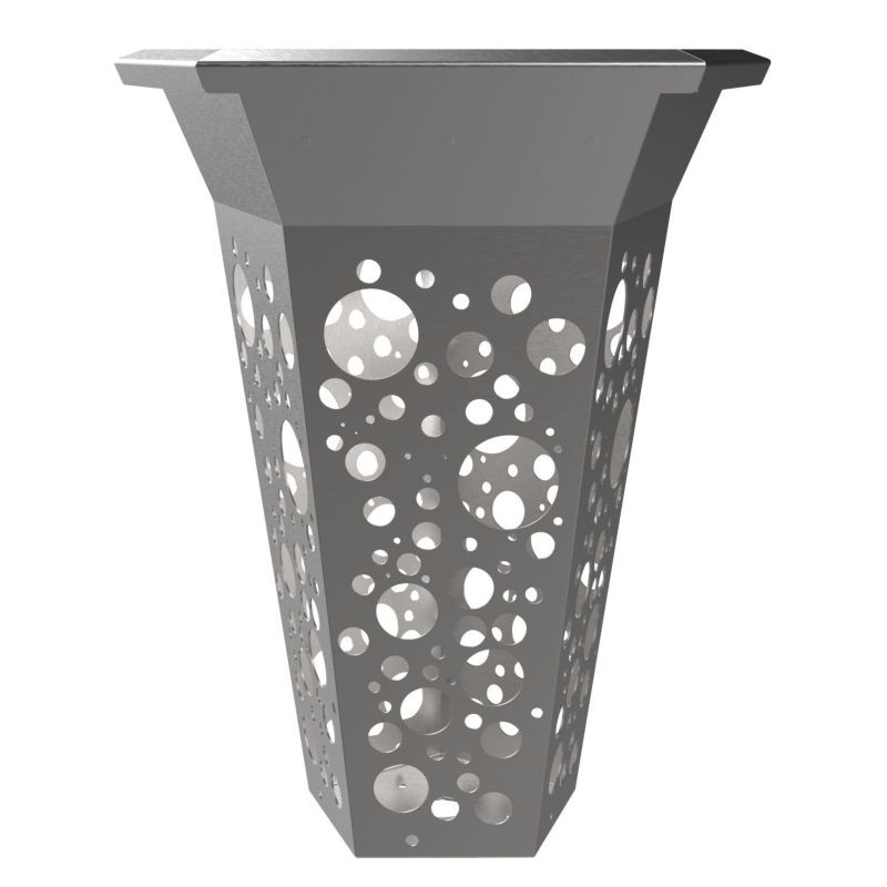 Poubelle en inox Polygone de ville