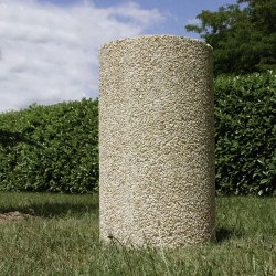 Poubelle collectivités en béton 82 litres - Arès