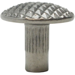 Clou podotactile - Tête lisse, stiée, diamant - Inox / Alu