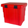 Cuve empilable à sable 108 L en plastique avec couvercle