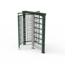 Tourniquet avec grille tiers de tour pour contrôle d'accès - H  2,1 m