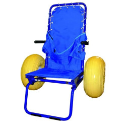 Fauteuil de baignade pour PMR avec accoudrois et ceinture de maintien