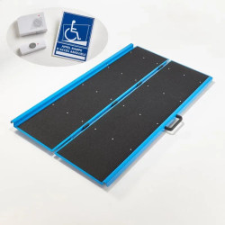 Rampe PMR amovible et pliable avec carillon