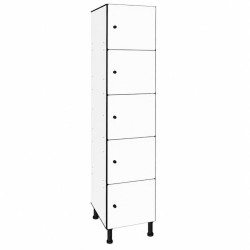 Casier 5 portes en stratifié compact