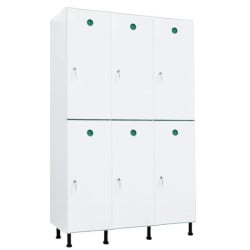 Vestiaire plastique PVC 2 cases anti bactérien PT