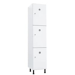 Vestiaire plastique PVC 3 cases anti bactérien PM