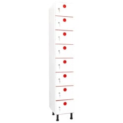 Vestiaire plastique PVC 8 cases anti bactérien PZ