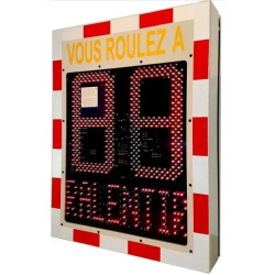 Radar pédagogique de vitesse avec ou sans message - Plus City