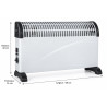 Convecteur 3 allures de chauffage jusqu'à 2000 W