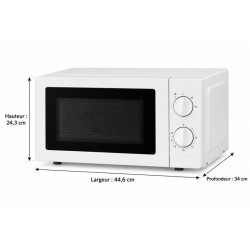 Micro-ondes 20 litres 700 W pour cafétéria