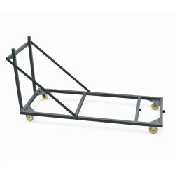 Chariot de transport pour tables 153 cm en PEHD et 120 cm en mélaminé