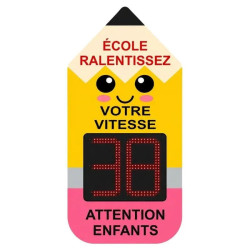 Radar de vitesse pédagogique pour école - School