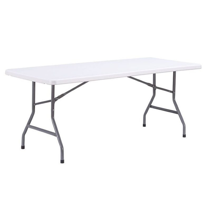 Table pliante Canéjan 153 ou 183 cm rectangulaire en PEHD ou exotique